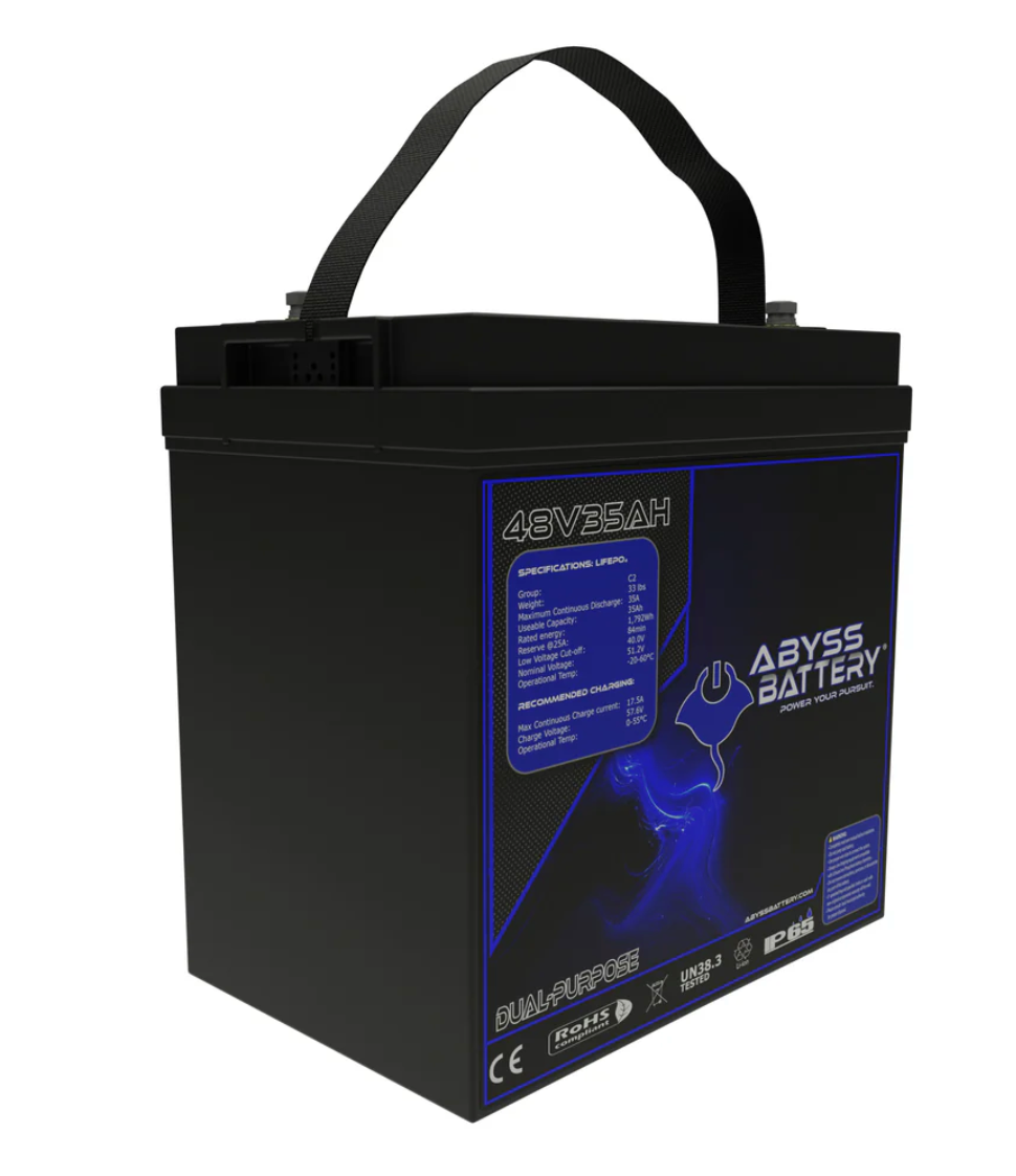AB-48V35-BT  - ABYSS® 48V 35Ah GC2 Lithium Golf Cart Battery