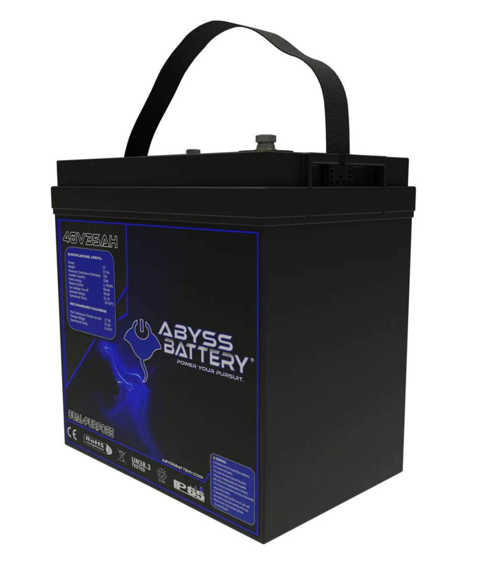 AB-48V35-BT  - ABYSS® 48V 35Ah GC2 Lithium Golf Cart Battery