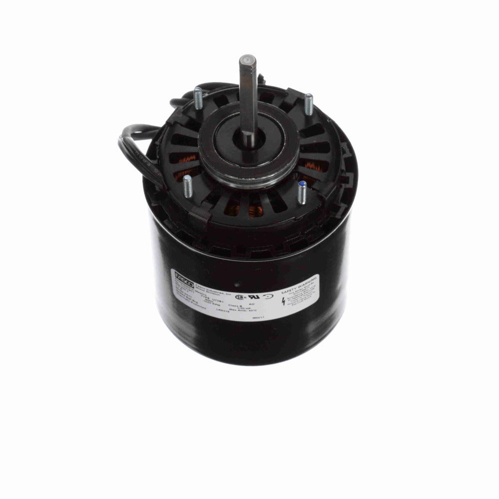 D417 (Fasco) | Refrigeration Motor | 0.05 HP | 1 Phase | Open Air Over | 1550 RPM | 208-230 Volts