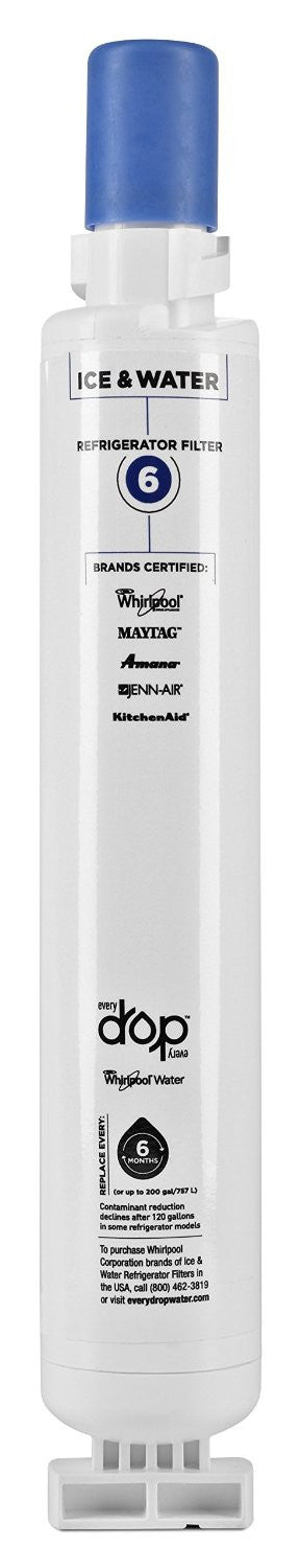 EveryDrop by Whirlpool (FILTER 6) - Ice & Water Refrigerator Filter  - (EDR6D1)