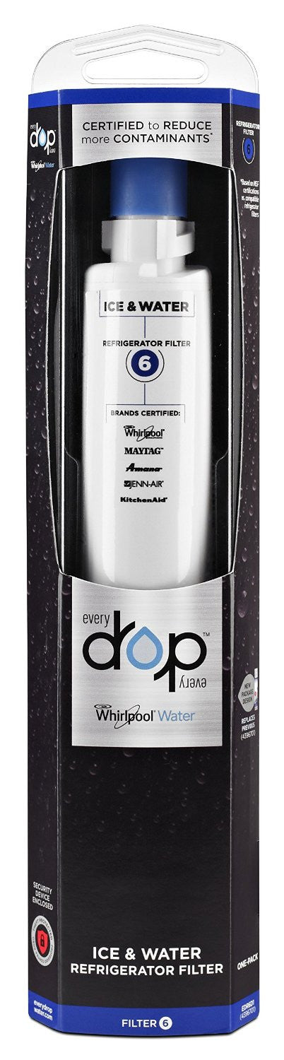 EveryDrop by Whirlpool (FILTER 6) - Ice & Water Refrigerator Filter  - (EDR6D1)