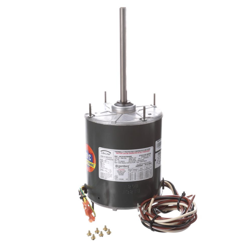 G3461HS (Genteq) | Condenser Fan Motor | 0.5 HP | 1 Phase | TEAO | 825 RPM | 208-230 Volts