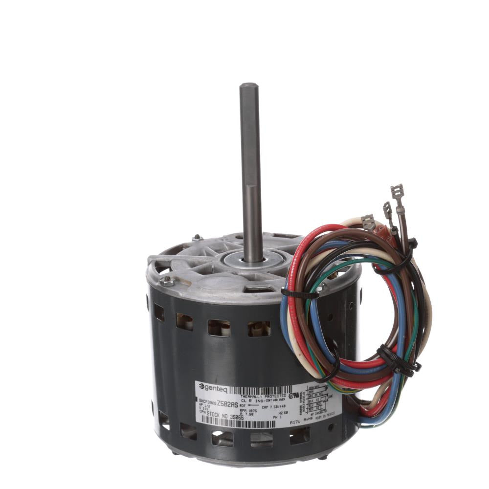 G3S065 (Genteq) | OEM Replacement Motor | 0.5 HP | 1 Phase | OAO | 1075 RPM | 115 Volts