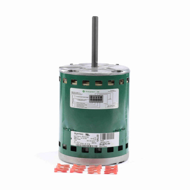 G6710 (Genteq) | Direct Drive Blower Motor | 1 HP | 1 Phase | OAO | 1075 RPM | 208-230/277 Volts