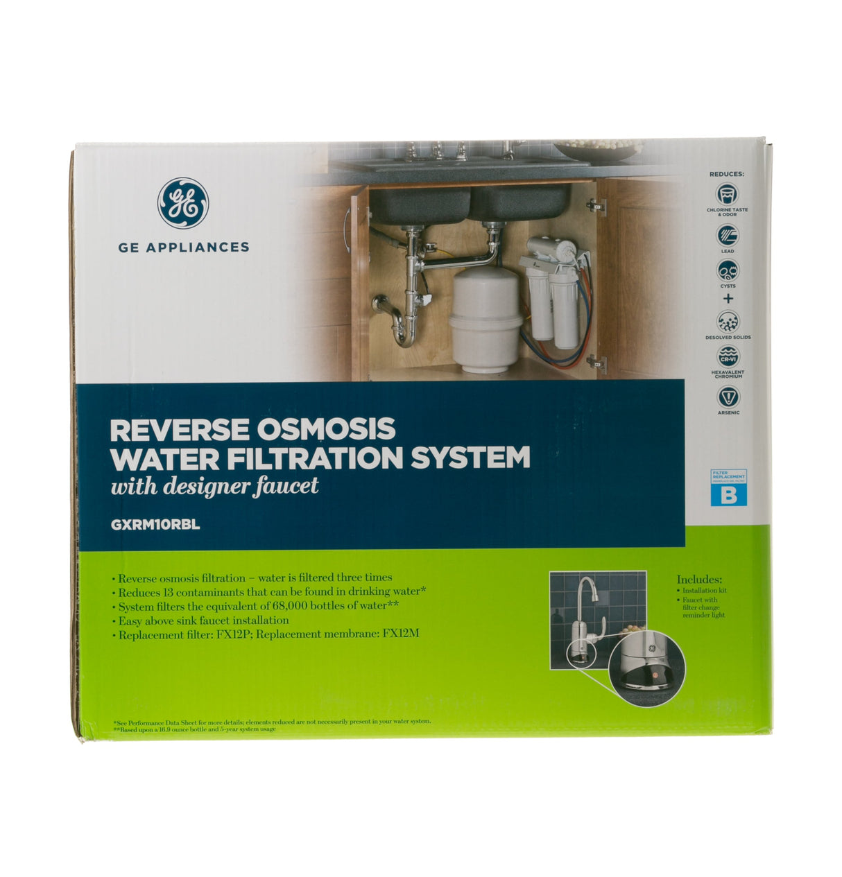 GE (GXRM10RBL) Reverse Osmosis Water Filtration System