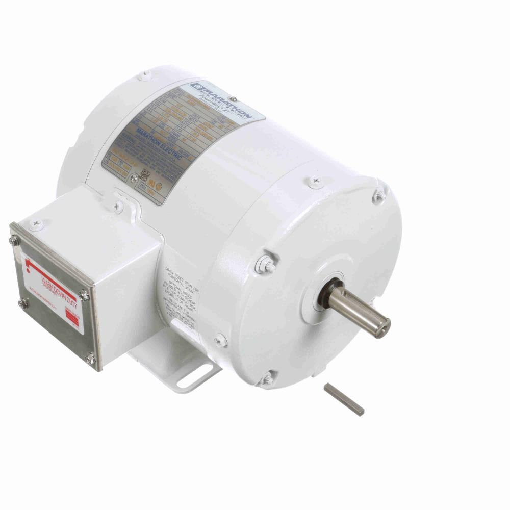 ME286 (Marathon) |  Washdown Motor | 0.33 HP | 3 Phase | TENV | 1725 RPM | 208-230/460 Volts