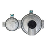 MEGR-298 (Marshall Excelsior) 2-Stage Auto Changeover Propane Regulator - Dual 18" SS Pigtails