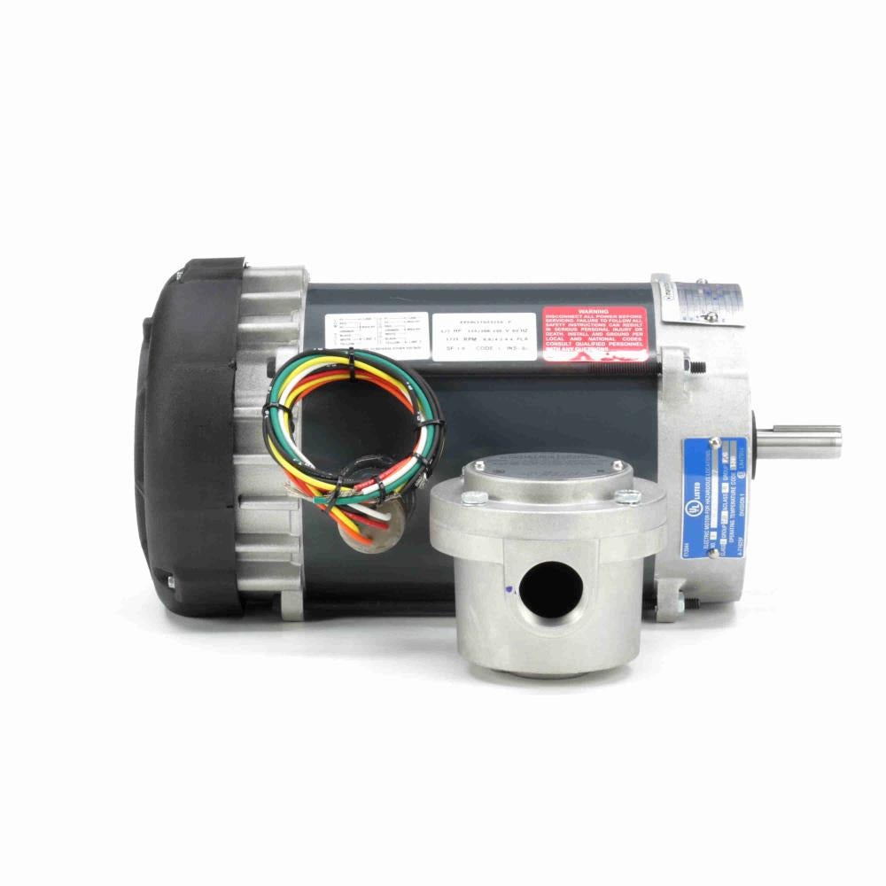MG855 (Marathon) | Explosion Proof Motor | 0.5 HP | 1 Phase | EPFC | 1725 RPM | 115/208-230 Volts