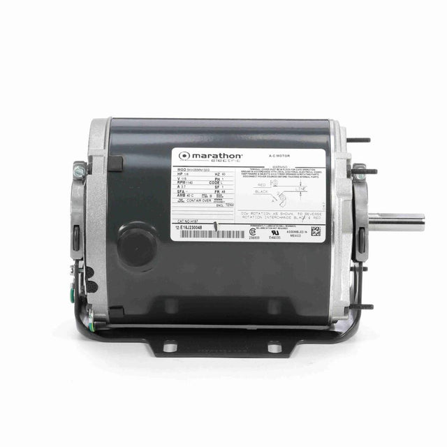 MH197 (Marathon) | Agricultural Fan Motor | 0.167 HP | 1 Phase | TENV | 1140 RPM | 115 Volts