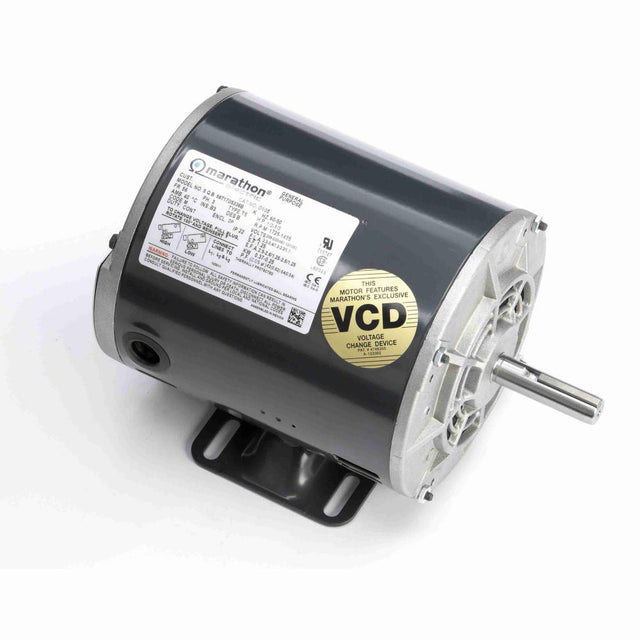 MK1222 (Marathon) | General Purpose Motor | 1 HP | 3 Phase | TEFC | 1140 RPM | 208-230/460 Volts