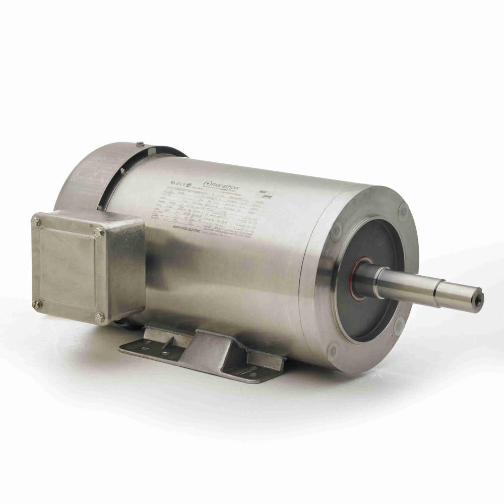 MN160 (Marathon) |  Washdown Motor | 7.5 HP | 3 Phase | TEFC | 3530 RPM | 230/460 Volts