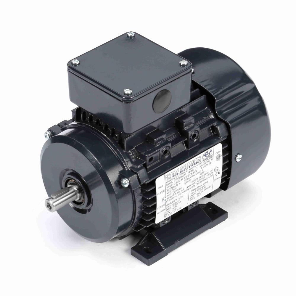 MR307 (Marathon) | IEC Motor | 0.5 HP | 3 Phase | TEFC | 1695 RPM | 230/460 Volts