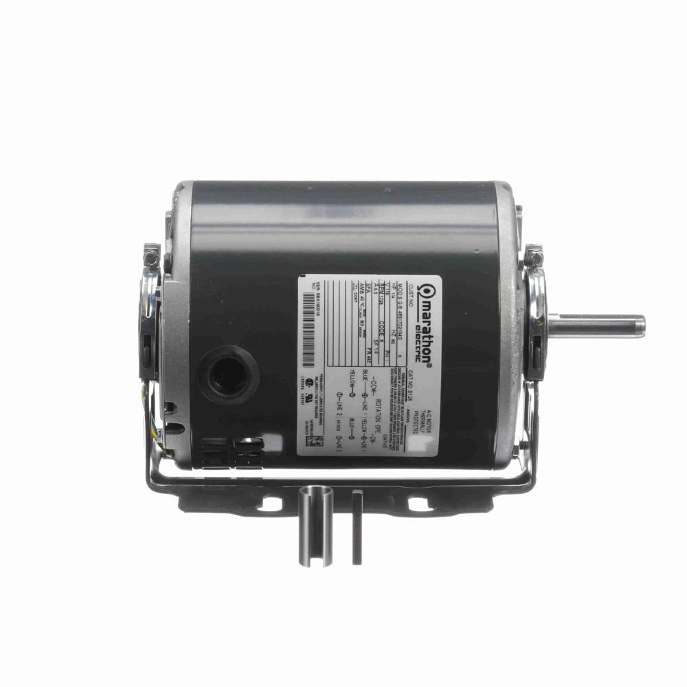 MS126 (Marathon) | General Purpose Motor | 0.25 HP | 1 Phase | ODP | 1725 RPM | 115 Volts