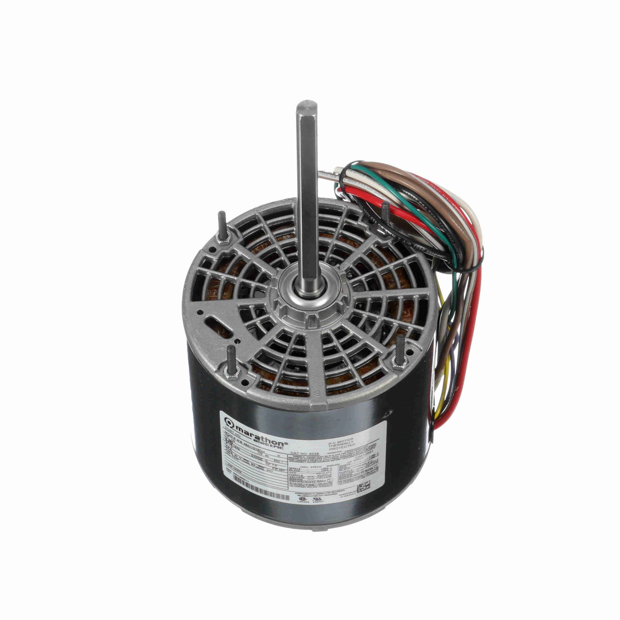 MX038 (Marathon) | Direct Drive Blower Motor | 0.5 HP | 1 Phase | OAO | 1075 RPM | 460 Volts