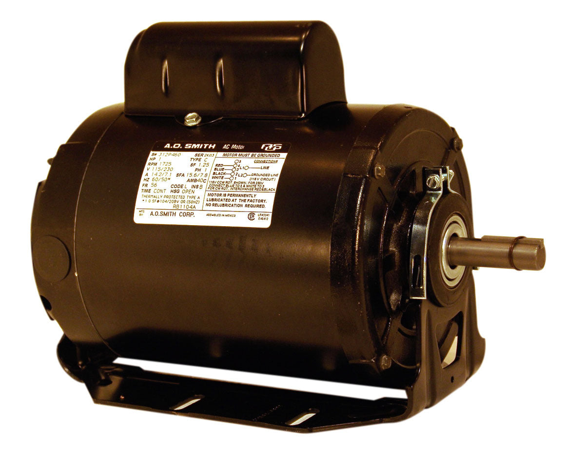 RS1051A (Century) | Fan And Blower Motor | 0.5 HP | 1 Phase | Open Air Over | 1725 RPM | 115/230 Volts
