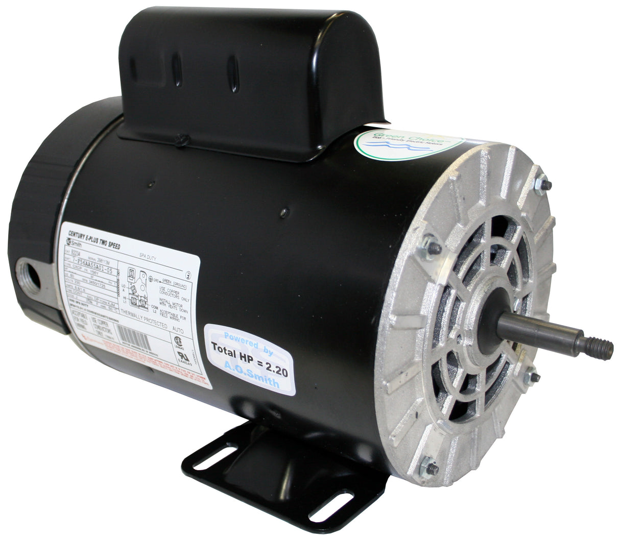 UB2234 (Century) | Pool and Spa Pump Motor | 3 HP | 1 Phase | ODP | 3450/1725 RPM | 230 Volts