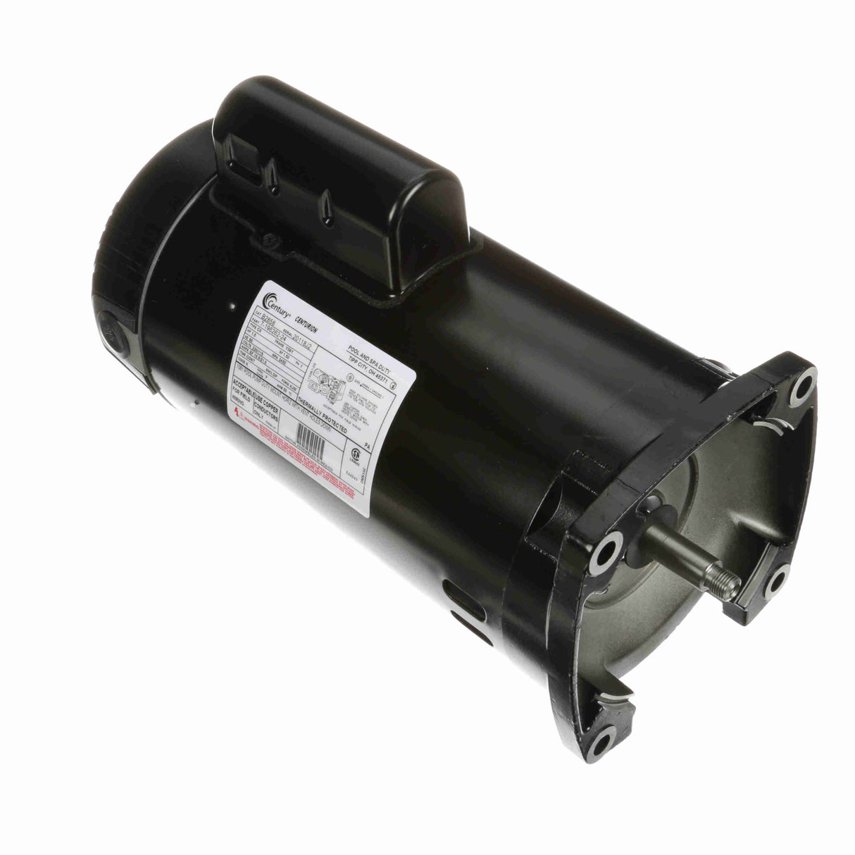 UB2858 (Century) | Pool and Spa Pump Motor | 1.5 HP | 1 Phase | ODP | 3450 RPM | 115/230 Volts