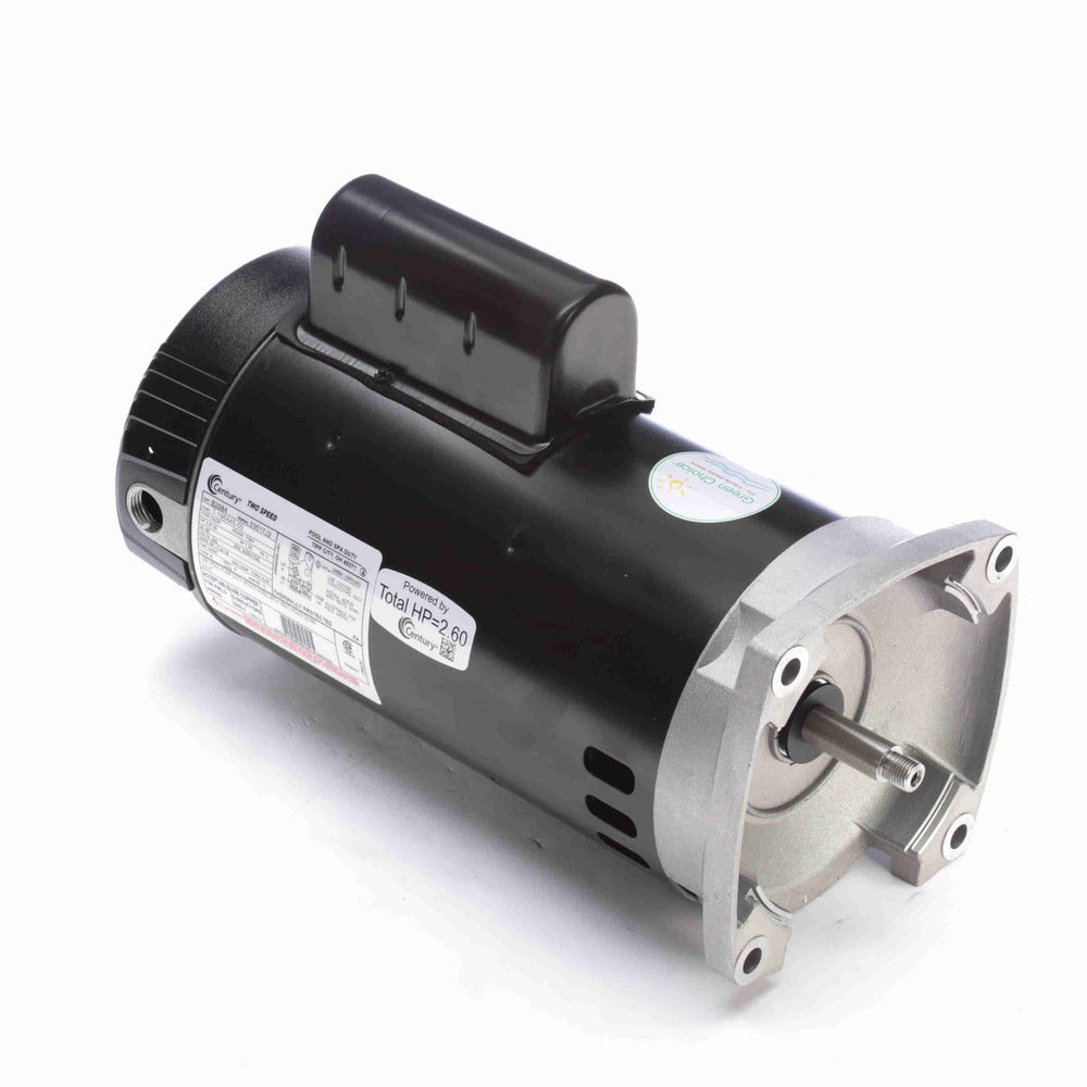 UB2984 (Century) | Pool and Spa Pump Motor | 2 HP | 1 Phase | ODP | 3450 RPM | 230 Volts
