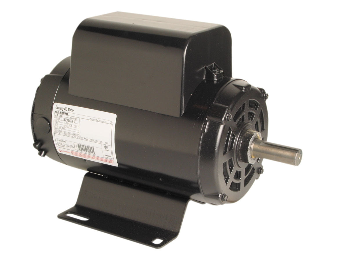 UB384 (Century) | Air Compressor Motor | 5 HP | 1 Phase | ODP | 3450 RPM | 208-230 Volts