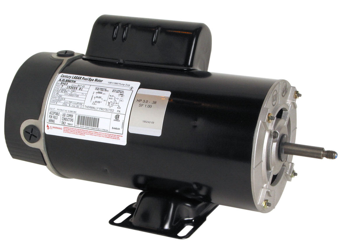 UBN63 (Century) | Pool and Spa Pump Motor | 4 HP | 1 Phase | ODP | 3450/1725 RPM | 208-230 Volts