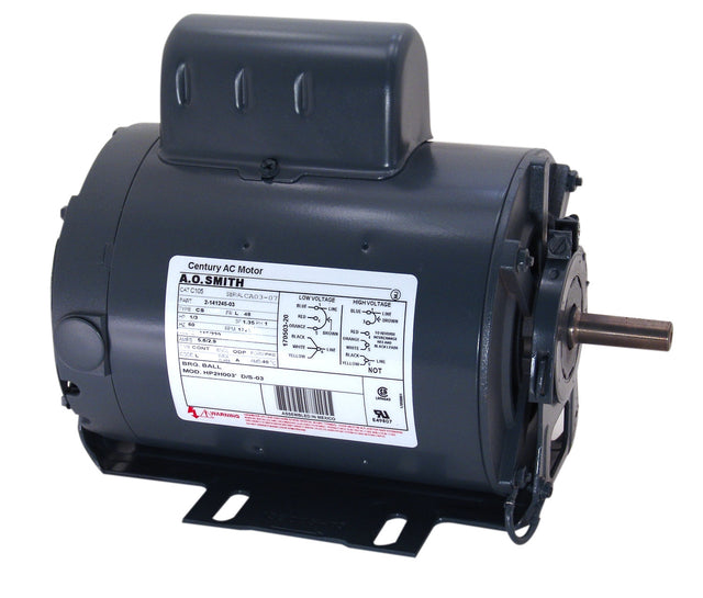 UC196 (Century) | Fan And Blower Motor | 0.25 HP | 1 Phase | ODP | 1725 RPM | 115/230 Volts