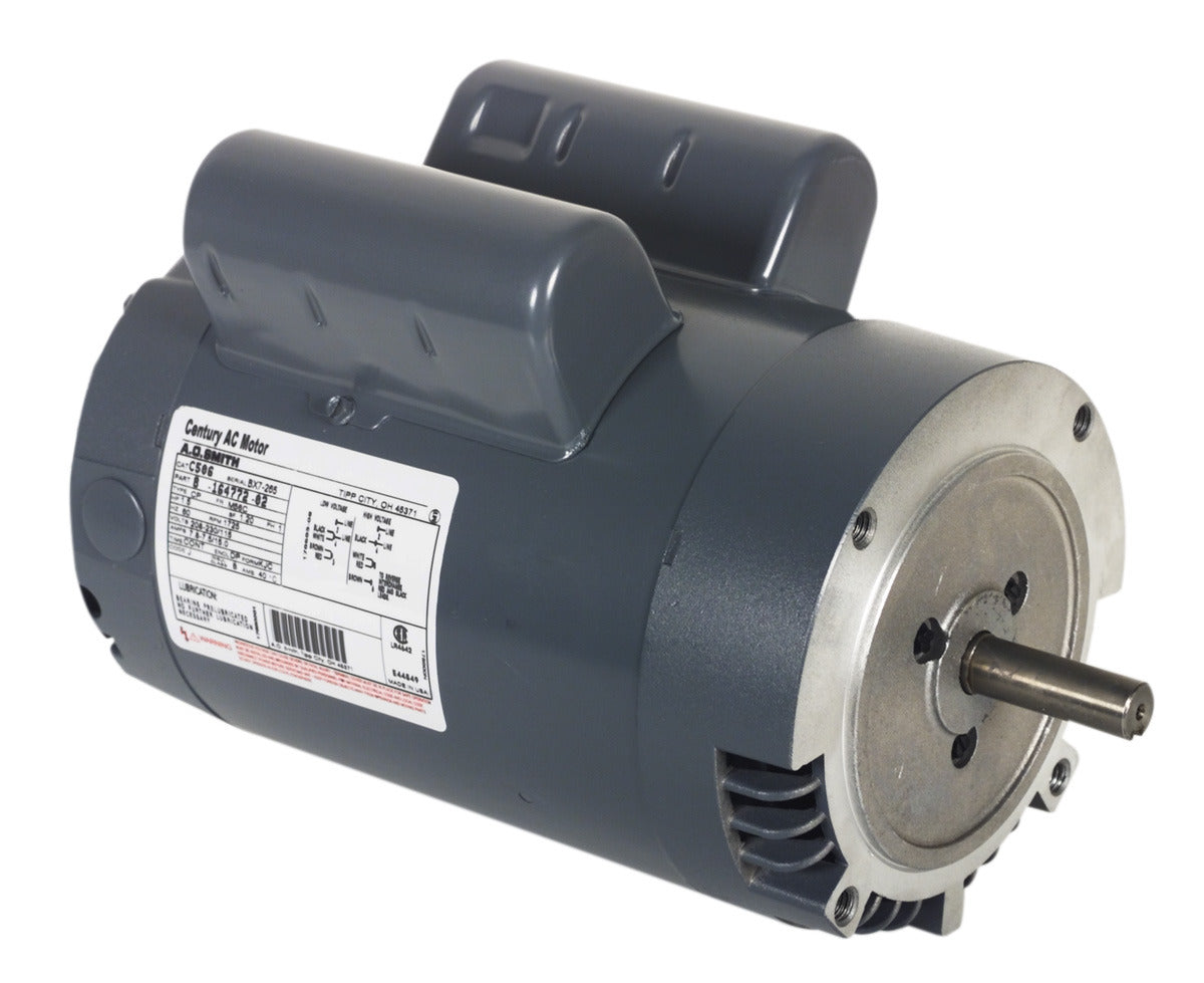 UV108 (Century) | General Purpose Motor | 2 HP | 1 Phase | ODP | 1745 RPM | 115/208-230 Volts