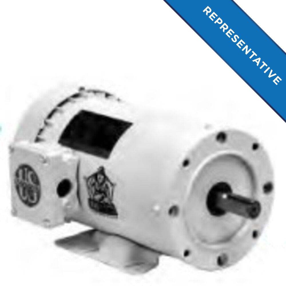 WD32P2A14C | White EpoxyMotor | 1.5 HP | 3 Phase | TENV | 1725 RPM | 230/460 Volts - (US Motors/Nidec)