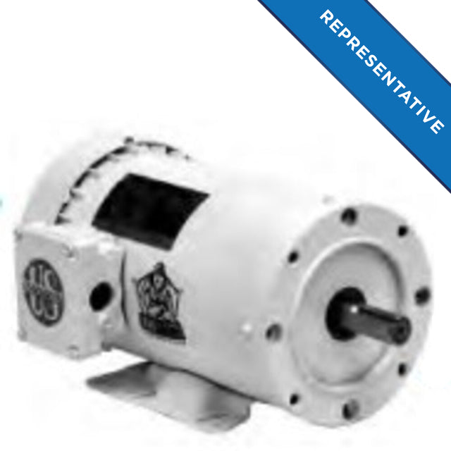 WD32P2A14C (US Motors/Nidec) | White EpoxyMotor | 1.5 HP | 3 Phase | TENV | 1725 RPM | 230/460 Volts