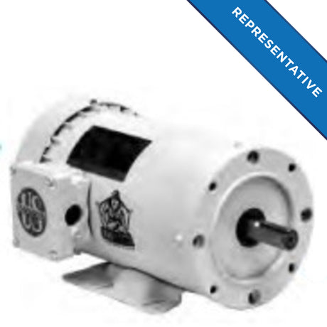 WD3P1ACR (US Motors/Nidec) | White EpoxyMotor | 3 HP | 3 Phase | TEFC | 3450 RPM | 230/460 Volts