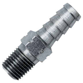 A6133 (Marshall Excelsior) Barb-Hose 1/8 Mpt X 3/8 3/32 Orf Stl
