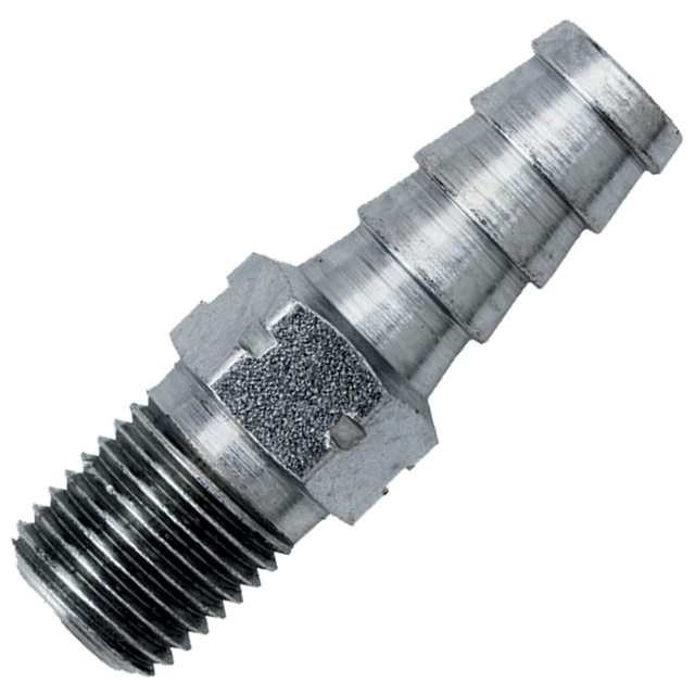 A-6132 (Continental NH3) Barb-Hose 1/8 Mpt X 3/8 Plain Steel