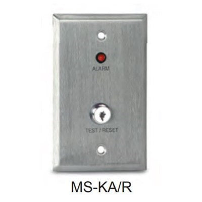 Ms-Ka/R (Air Products And Controls) | Remote W/ Red Alarm Led & Key Test Res | Smoke Detector | Annunciator