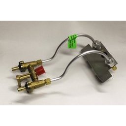 B100514 | Twin Nat Gas Valve Assembly S/S (Male Flare Fitting) P3/4, DU