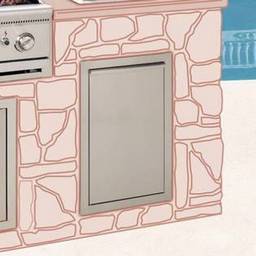 BBA | SS Tilt-Out LP Tank Door for built-in grill