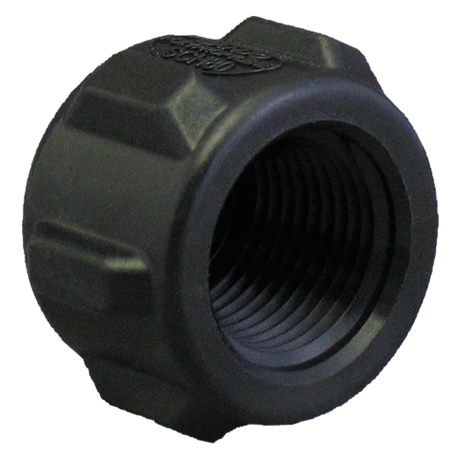 CAP038 (Banjo) Cap-Pipe 3/8 Poly