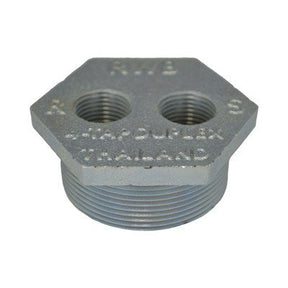 14473 (R.W. Beckett Corp) | Bushing Only 2 X 1/2 X 1/2 (Zinc Pl) | Duplex Tank Bushings | 3-Way Tank Bushing Only | MPT