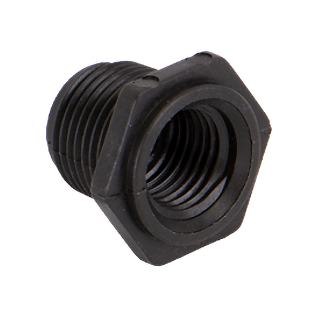 RB038-025 (Banjo) Bushing-Reducer 3/8 Mpt X 1/4 Fpt Poly