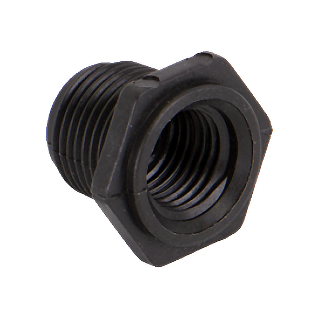 RB038-025 (Banjo) Bushing-Reducer 3/8 Mpt X 1/4 Fpt Poly