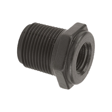 RB050-038 (Banjo) Bushing-Reducer 1/2 Mpt X 3/8 Fpt Poly