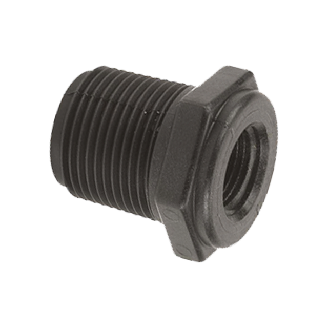 RB050-038 (Banjo) Bushing-Reducer 1/2 Mpt X 3/8 Fpt Poly
