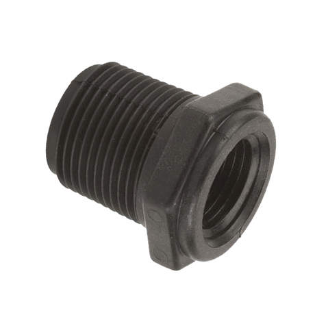 RB075-050 (Banjo) Bushing-Reducer 3/4 Mpt X 1/2 Fpt Poly