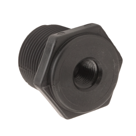 RB100-025 (Banjo) Bushing-Reducer 1 Mpt X 1/4 Fpt Poly