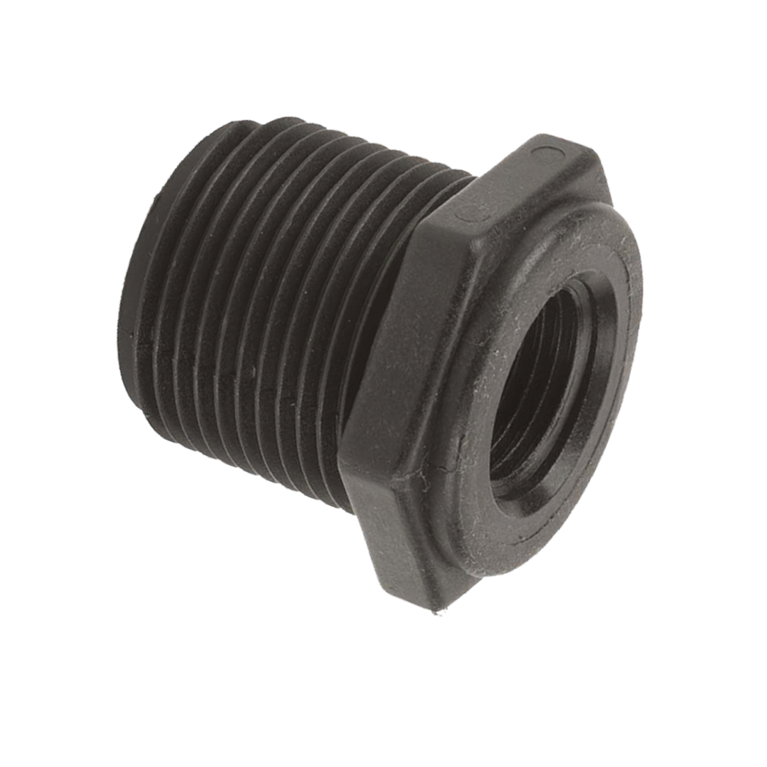 RB100-050 (Banjo) Bushing-Reducer 1 Mpt X 1/2 Fpt Poly