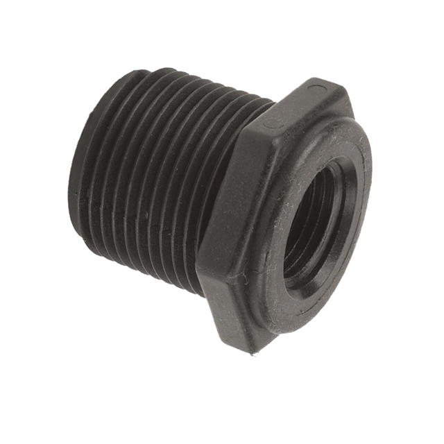 RB100-050 (Banjo) Bushing-Reducer 1 Mpt X 1/2 Fpt Poly