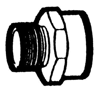 Brs 1051-8MPFH (Holyoke) | 1/2 X FH X 1/2 OD | Female Garden Hose to Male Pipe Adapter | F Hose X 1/2