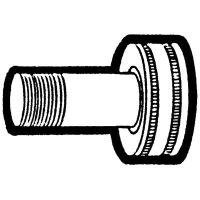 Brs 1055-8MPFH (Holyoke) | 1/2 MP X FH MP Run | Female Garden Hose to Male Pipe MP Run Adapter | 1/2MPT X F Hose