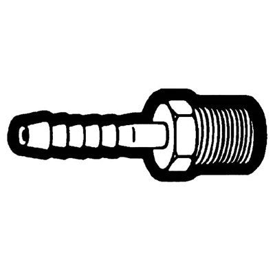 Brs 139-84 (Holyoke) | 1/2X1/4 Male Hose Barb | Air Line Barb to Male Pipe | 1/2 X 1/4