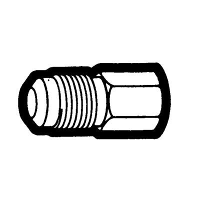 Brs 46-52 (Holyoke) | 5/16X1/8 Flare Female Adapter | Tube to Female Pipe Straight Adapter | 5/16 X 1/8