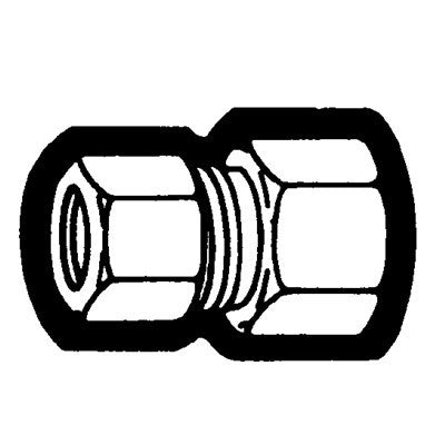 Brs 66-52 (Holyoke) | 5/16X1/8 Compression Female Adapter | Tube to Female Pipe Straight Adapter | 5/16 X 1/8
