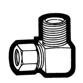Brs 69-108 (Holyoke) | 5/8X1/2 Compression Male Elbow | Tube to Male Pipe Elbow Adapter | 5/8 X 1/2